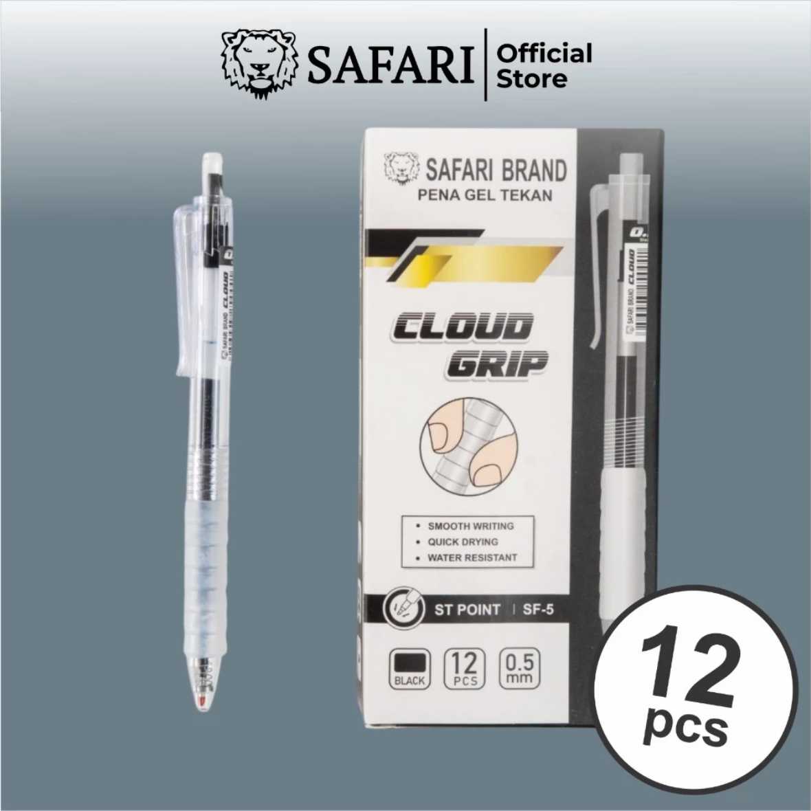 SAFARI SF-5 LUSIN Bulpen Pena Gel Cloud Grip