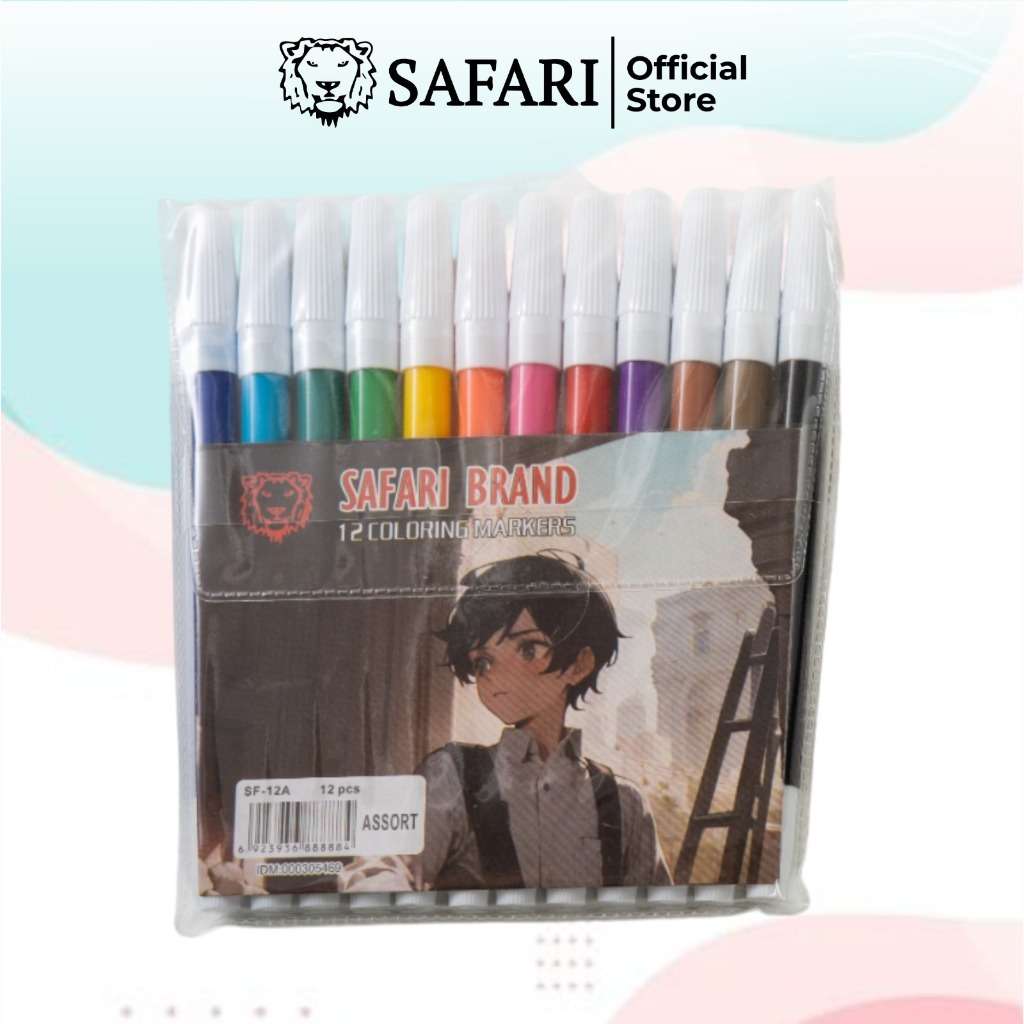 SAFARI Spidol 12 Warna SF-12A
