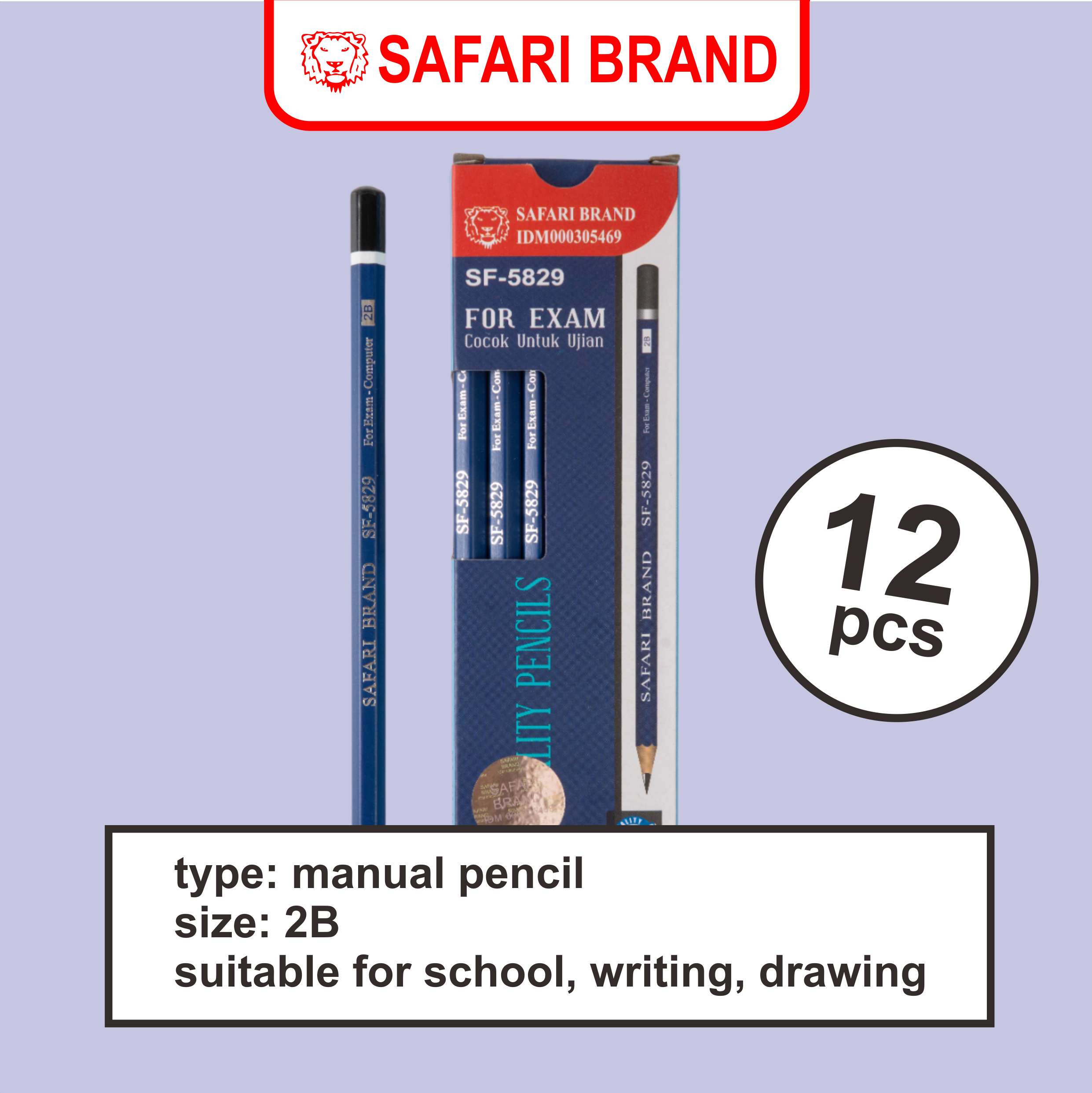 SAFARI SF-5829 PENSIL 2B