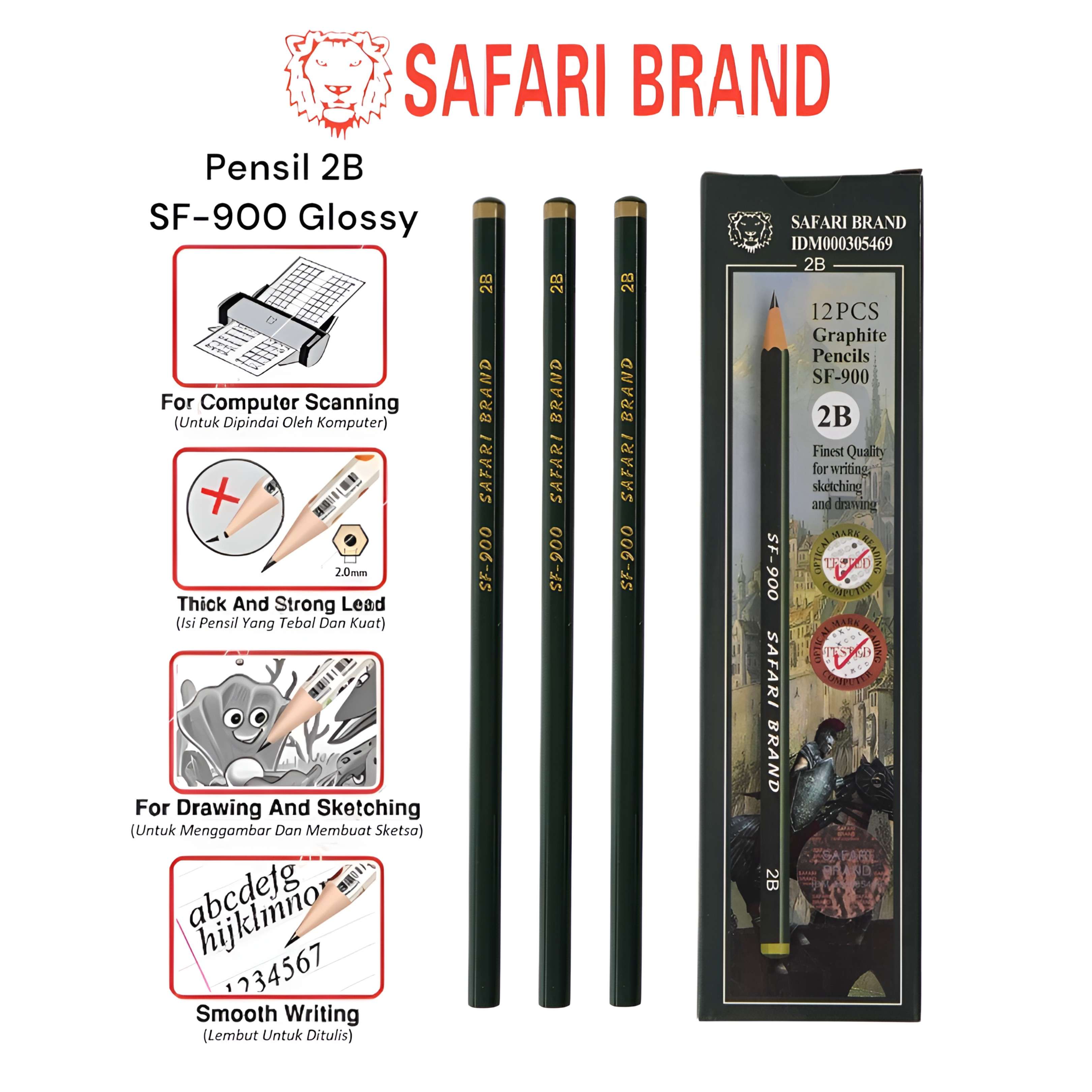 SAFARI SF-900 PENSIL 2B